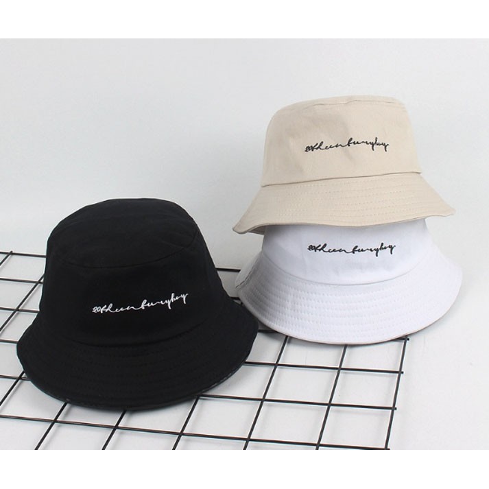 หมวก หมวกบักเก็ต Bucket แฟชั่นเกาหลี เนื้อผ้าหนา อย่างดี (20th Century Boy)