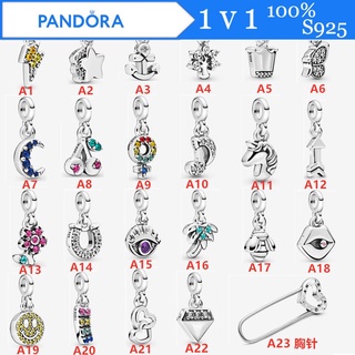 Pandora เข็มกลัดเงินแท้ 925 จี้มงกุฎ ดาวตก มงกุฎ เครื่องประดับสตรี ของขวัญวันเกิด p825 diy