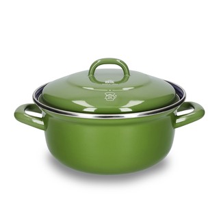 BK Enameled Steel Dutch Oven หม้อสองหูเคลือบอีนาเมล 24ซม./4.2ลิตร เขียว CC002498-001