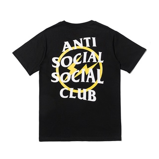 [S-5XL]เสื้อยืดแขนสั้นลําลอง ผ้าฝ้าย พิมพ์ลาย ASSC พลัสไซซ์ สไตล์คลาสสิก สําหรับผู้ชาย และผู้หญิง