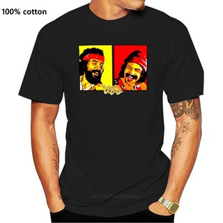 [S-5XL]ขายดี เสื้อยืดลําลอง แขนสั้น พิมพ์ลาย Cheech Chong 77 Tee OHgalp58HCpeip55 สีดํา สไตล์คลาสสิก สําหรับผู้ชาย