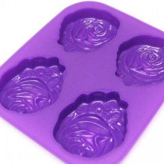 แม่พิมพ์สบู่ ซิลิโคนทำสบู่ รูปกุหลาบ 1 SOAP SILICONE MOLD