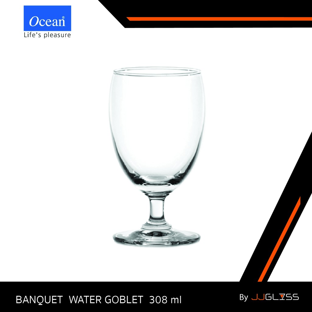 JJGLASS - (Ocean) 1500G11 Goblet 10 3/4oz. (308ml.) แก้วขา แก้วน้ำ แก้วโอเชี่ยน เหมาะสำหรับใส่เครื่องดื่ม เช่น น้ำผลไม้