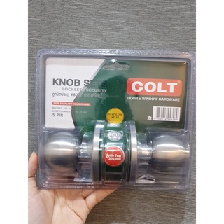 พร้อมส่ง !! ลูกบิดทั่วไป COLT 6027 SS ฝาใหญ่ หัวกลม หัวกลม สีสเตนเลส