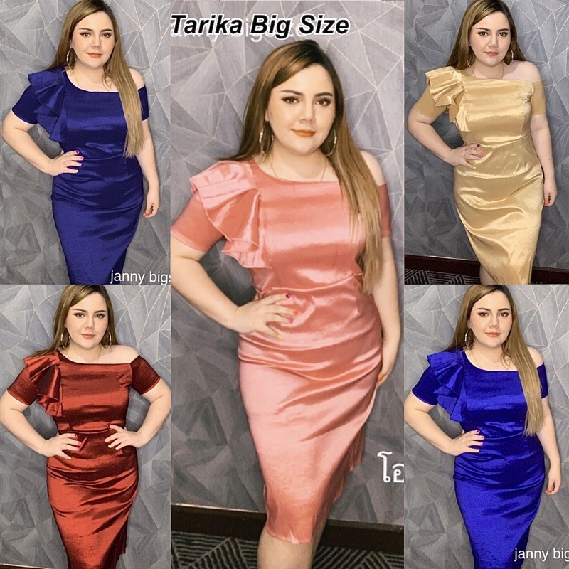 เสื้อผ้าสาวอวบชุดราตรีไหล่เดียว สาวอวบ BigSize ชุดราตรีคนอ้วน ชุดออกงานคนอ้วน เดรสงานแต่งคนอ้วน ชุดร