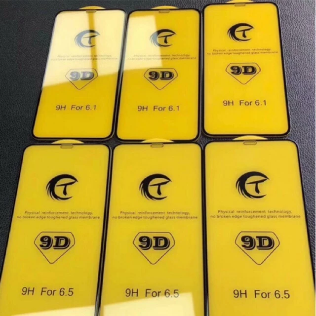 ฟิล์มกระจก 9D เต็มจอ เต็มกาว ไอโฟน 6 6s SE 7 8p X XS XR 11promax 11 12 13 13promax 14 14PRO 15PROMAX 16promax 17pm