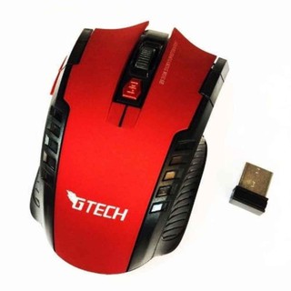 GTECH เมาส์ไร้สาย รุ่น GTWM9 WIRELESS MOUSE (สีดำ-แดง)