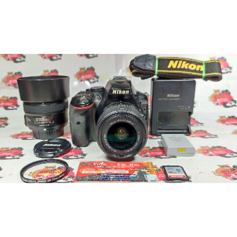 กล้อง Nikon D5300+18-55+YN50 F1.8 กล้องมือสอง เลนส์มือสอง