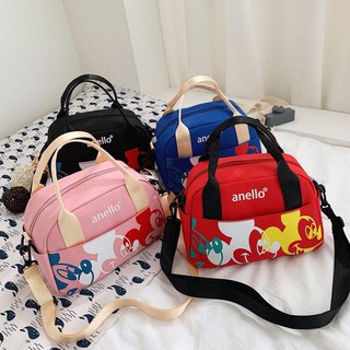 Fashion handbag ANELLO MICKEY Fashion handbag กระเป๋าสะพาย กระเป๋าถือผ้า ลายการ์ตูน มาใหม่ สวยมากๆT