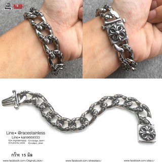 สร้อยข้อมือ Chrome heart โครมฮาท โซ่ข้อมือ กำไลข้อมือ เลสข้อมือ สแตนเลสแท้100% 316l stainless allacc