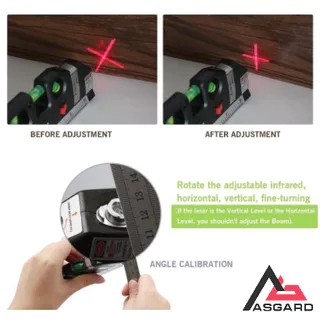 เครื่องวัด ระดับน้ำเลเซอร์ Fixit Laser Level Pro 3 พร้อมตลับเมตร AMAZZ