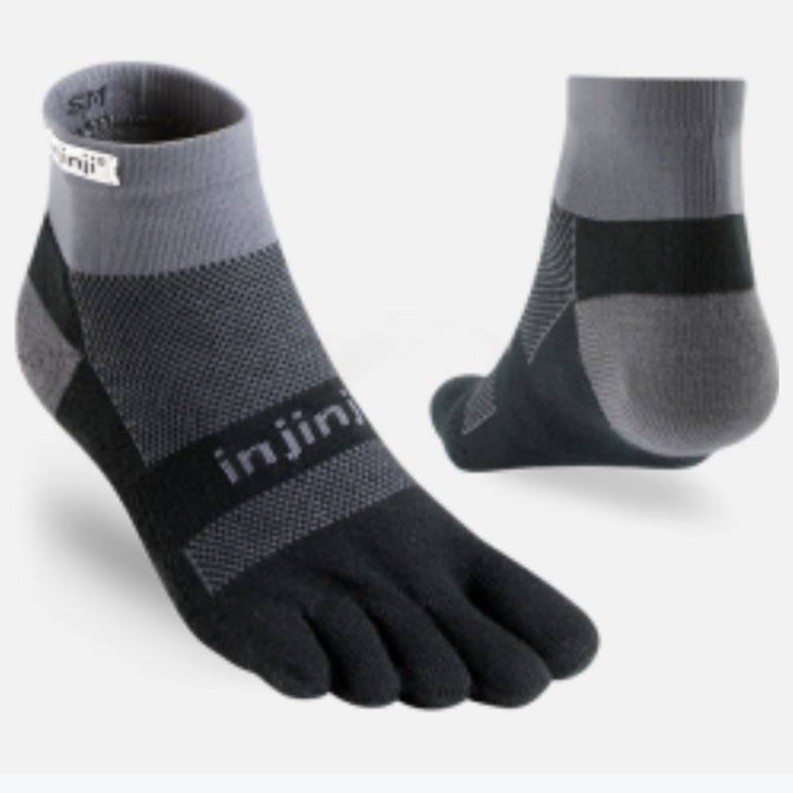 ถุงเท้าวิ่งแยกนิ้ว Injinji Run Midweight Mini Crew Unisex