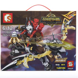 ProudNada Toys ของเล่นเด็กชุดตัวต่อเลโก้หุ่น S GLORY HEGEMONY 393 PCS 11887