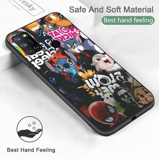 ประกบ เคส OPPO Realme 8 8I 9I 7 7I 3 5 6 Pro Phone Case New thin anime เคส หรูหรา น่ารัก แฟชั่น หนัง เคสโทรศัพท์ สีดำ ของผู้ชาย ขอบเหลี่ยม กันกระแทก เคสนุ่ม