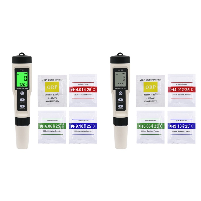 PCF* PH Meter Digital PH Meter 4 in 1 Multifunctional PH EC TDS Temp Meter สําหรับ Home