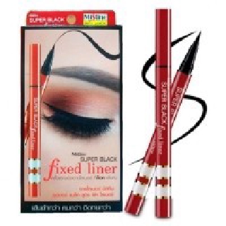 (แท้100%) Mistine Super Black eyeliner Fixed Liner  Black Liner มิสทีนอายไลเนอร์ สีดำ