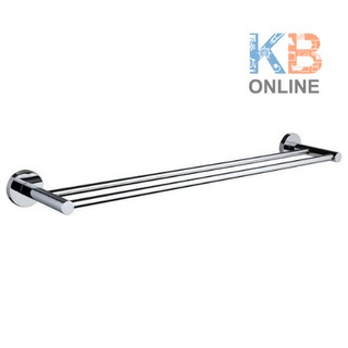 KB-11-612-50 ราวแขวนผ้าคู่ 60 ซม. รุ่น เซอร์คอน | KARAT FAUCET Double Towel Bar 60 cm KB-11-612-50 series ZIRCON