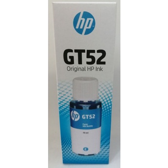 หมึกเติมแท็งค์แท้ HP เบอร์ GT52 สีน้ำเงิน ใช้สำหรับ เติมแท็งค์หมึก เครื่องปริ้น  HP SMART  TANK 5810