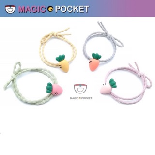 【Magic Pocket】🥕ยางรัดผมสไตล์เกาหลี ลายแครอท รูปผลไม้ขนาดเล็ก หนังยางผูกผมขนาดเล็ก ZJ007