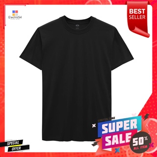 เสื้อคอกลม ตราห่านคู่ สีดำ XLROUND NECK T-SHIRT DOUBLE GOOSE BLACK XL