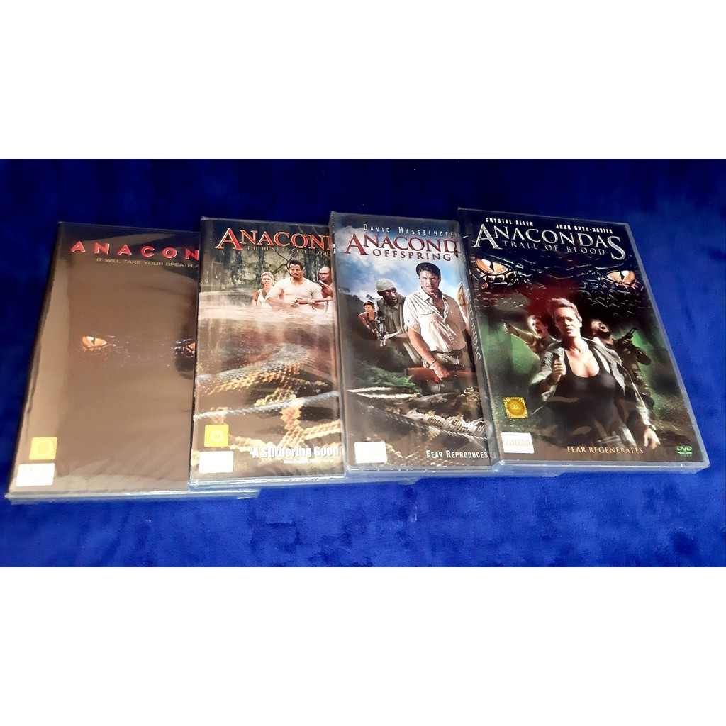 DVD Anaconda 1-4 / อนาคอนดา เลื้อยสยองโลก 1-4