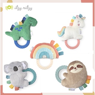 ของเล่นเขย่ามีเสียง พร้อมห่วงยางกัดซิลิโคน Rattle &amp; Teether ของเล่นเขย่ามือ มีเสียงกรุ๊งกริ๊ง เขย่าเพลินๆสุดๆ