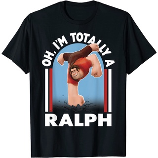 เสื้อยืดผ้าฝ้ายพรีเมี่ยม เสื้อยืด พิมพ์ลายกราฟิก Disney Wreck It Ralph 2 Totally Ralphic สําหรับผู้ชาย