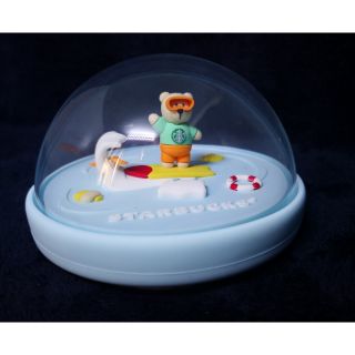 ฝาซิลิโคนสำหรับครอบแก้วลาย Bearista Surfing Dome Lid Starbucks Thailand 2019