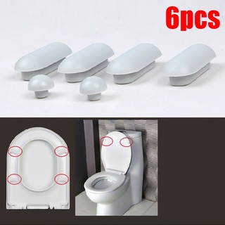 Shock-proof White Toilet Seat Buffers Bumpers Replacement Pads Accessories Parts