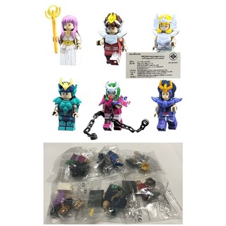 เลโก้ ตัวต่อ Saint Seiya (เซ็นต์ เซย่า) (SET 6 PCS) ไม่มีกล่อง POC0018