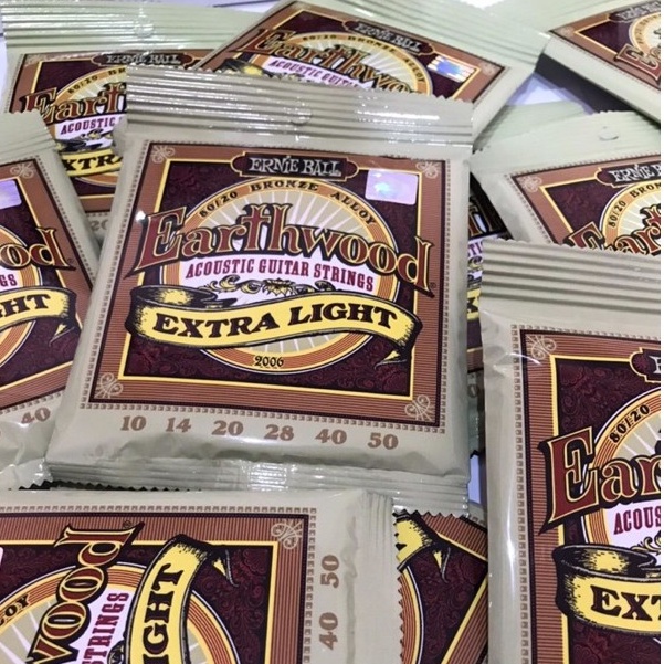 สายกีตาร์โปร่ง ERNIEBALL 2006 10/50 ครบชุด6 เส้น สายกีตาร์คุณภาพ สายนุ่มใส กังวาลที่นักดนตรีทั่วโลกเลือกใช้
