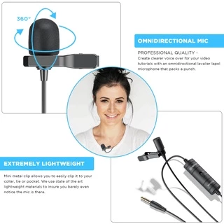 BOYA BY-M1 Series Lavalier Microphone ไมค์โครโฟนหนีปปกเสื้อ เสียงดี ราคาคุ้มค่า