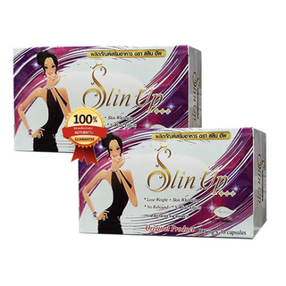 Slin Up Premium สลินอัพ พรีเมี่ยม อาหารเสริม เหมาะสำหรับผู้ที่ลดน้ำหนักยาก 30 แคปซูล 2 กล่อง