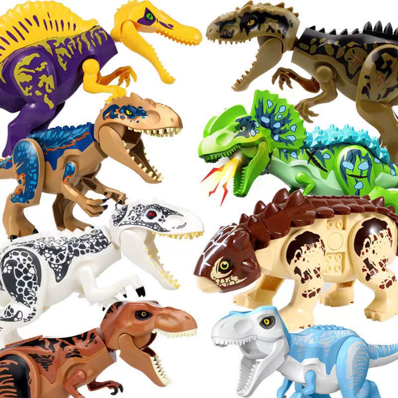 2024 Jurassic World Dominion ใหม่ Giganosaurus ไดโนเสาร์ขนาดใหญ่บล็อกตัวต่อ Tyrannosaur ประกอบของเล่น