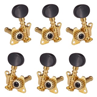 3R3L String Tuning Peg Tuner Open Oval Button Heads for Acoustic Folk Guitar