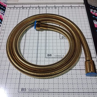 สายชำระ สายฝักบัว สีทอง สแตนเลส ยาว 1.20 เมตร กับ 1.50 เมตร