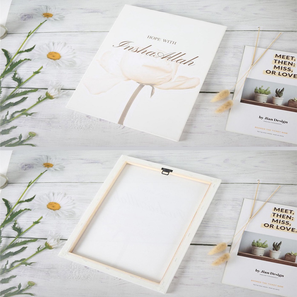【พร้อมกรอบไม้】ภาพโปสเตอร์ ผ้าแคนวาส พิมพ์ลายดอกไม้ สีชมพู สไตล์นอร์ดิก สําหรับตกแต่งผนังบ้าน ห้องนั่งเล่น
