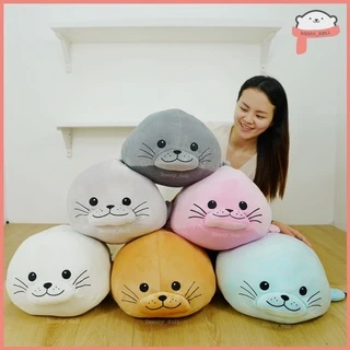 🔥 มี6สี🔥 ตุ๊กตาแมวน้ำอุ๋งๆ 80cm (งานปัก) วิธีวัดดูในวีดีโอจ้า