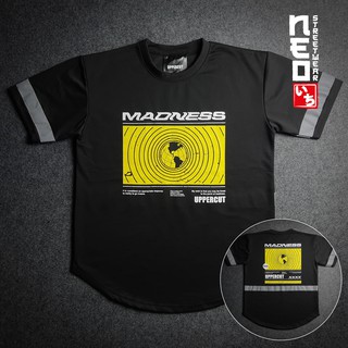 เสื้อยืดทรง Oversize แนวสตรีท แขนสั้น มีแถบสะท้อนแสง ลาย MADNESS