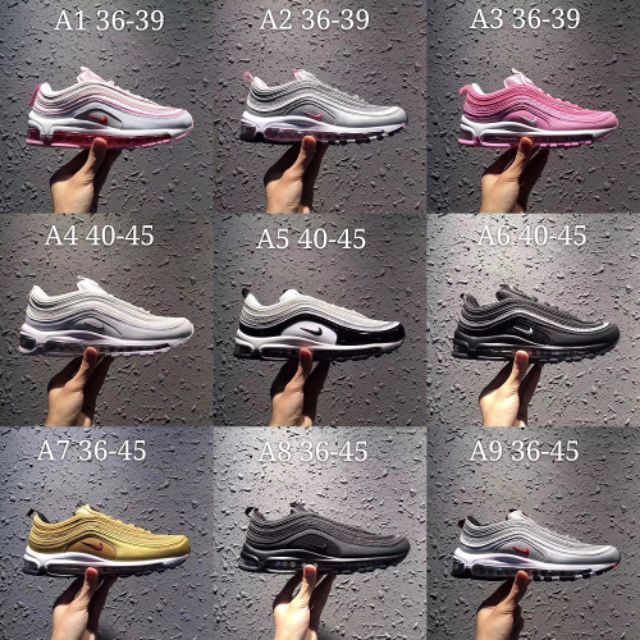 [Nelly]🌟READY STOCK🌟Nike Air Max 97 OG silver Bullet men and women shoes Hot Selling