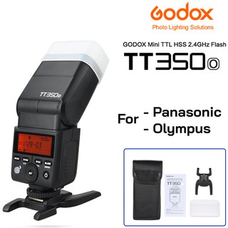 Godox TT350O 2.4G TTL แสงแฟลช สำหรับ Olympus / Panasonic Mirrorless Camera