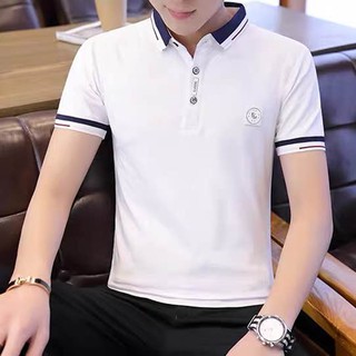 NEW POLO COLLOR เสื้อยืดคอปกแขนสัน ผ้าค๊อตตอนแท้100%หลายสไตล์ ทุกสีทุกไซด์