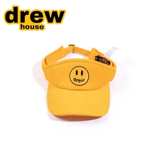 หมวก  Drew House DREW HOUSE Justin Bieber ผู้ชายและผู้หญิง หมวกหน้ายิ้มเย็บปักถักร้อยหมวกเบสบอล