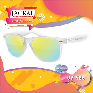 JACKAL SUNGLASSES แว่นตากันแดด รุ่น TRAVELLER JS099 (Matte Transparent/Gold Mirror Lens) ฟรีซองใส่แว่นตา+ผ้าเช็ดแว่น