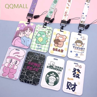 Qqmall กระเป๋าใส่บัตรลายการ์ตูนน่ารัก