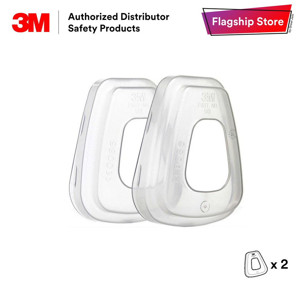 3M 501 Filter Retainer สําหรับ 3M 5N11/ 3M 5P71 พร้อมตลับหมึก 6000 Series [1 คู่]