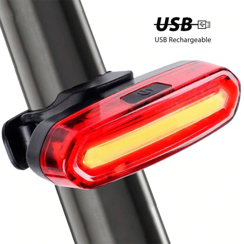 ไฟท้ายจักรยาน WHEEL UP LED ชาร์จ USB หมุนได้ 360 องศา (ไฟสีแดง)