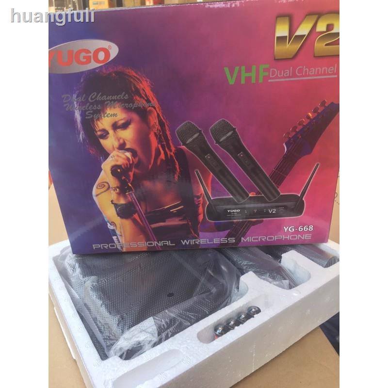 ☞◐▼ไมค์ลอยคู่YUGO YG-668 VHF V2 ไร้สายอุปกรณ