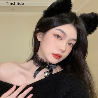 [Tinchitde][ขายดี] ที่คาดผมหูแมว ประดับกระดิ่ง ขนนิ่ม คอสเพลย์ 1 ชุด