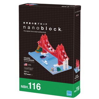 ของแท้จากญี่ปุ่น!!! Kawada NBH_116 Nanoblock Golden Gate Bridge ตัวต่อนาโนบล็อคสะพานโกลเด้นเกท (Jun 2016)